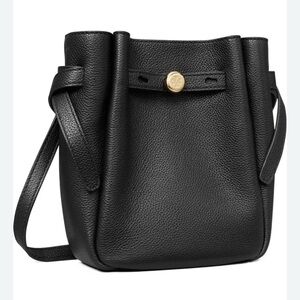 Tory Burch Black Crossbody Bag with Gold Accent